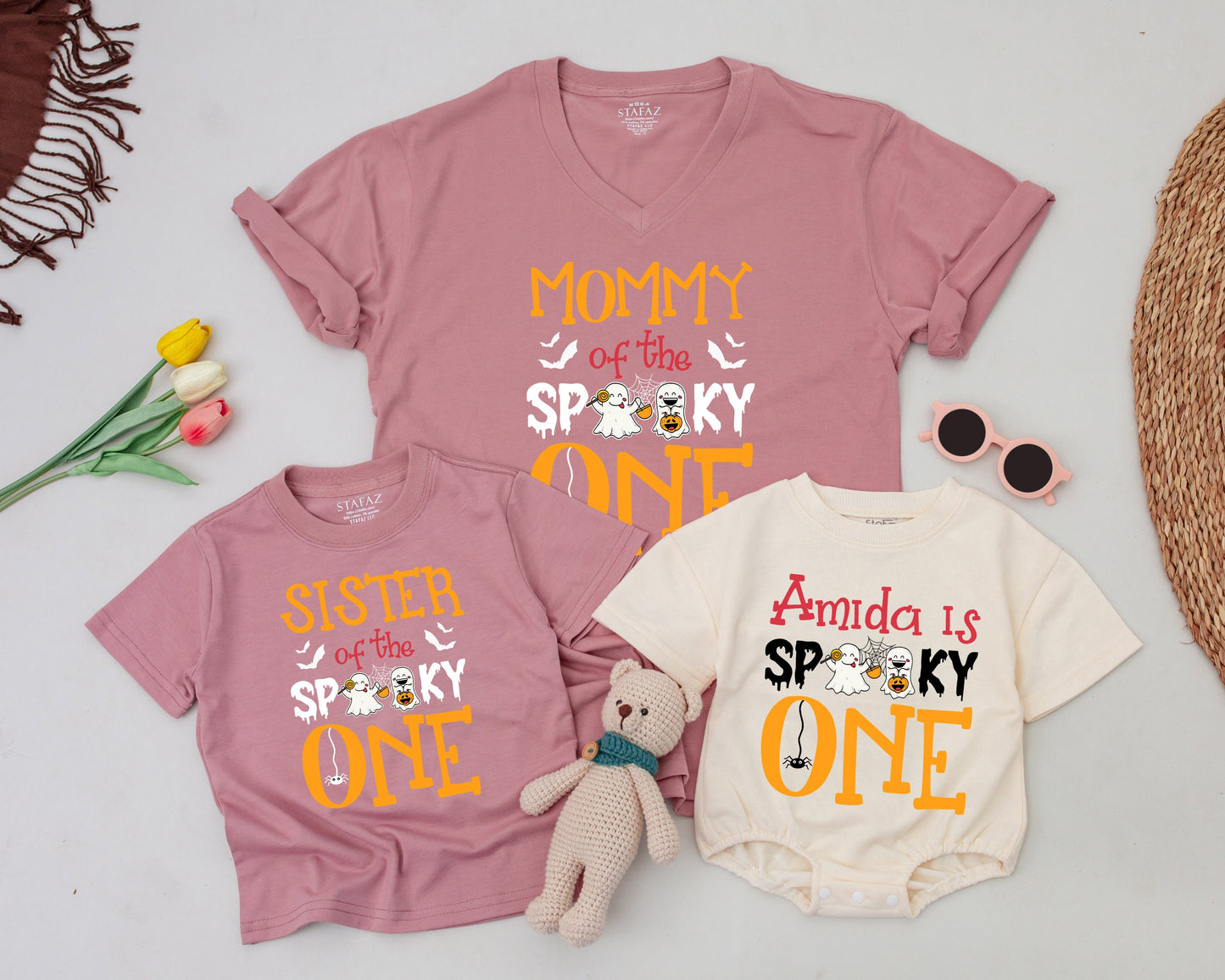 Spooky Birthday Halloween Shirt Set: Mommy & Me Matching Outfits