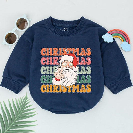 Festive Baby Girl Romper: 1st Christmas & Baby Shower Gift Idea