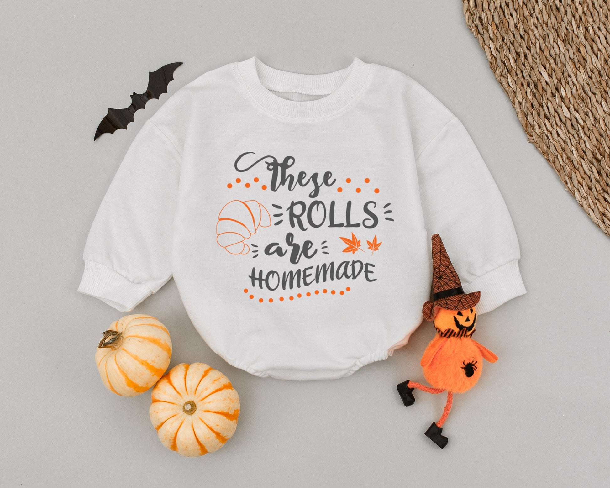 First Thanksgiving Baby Outfit - Pumpkin Romper for Fall Celebrations