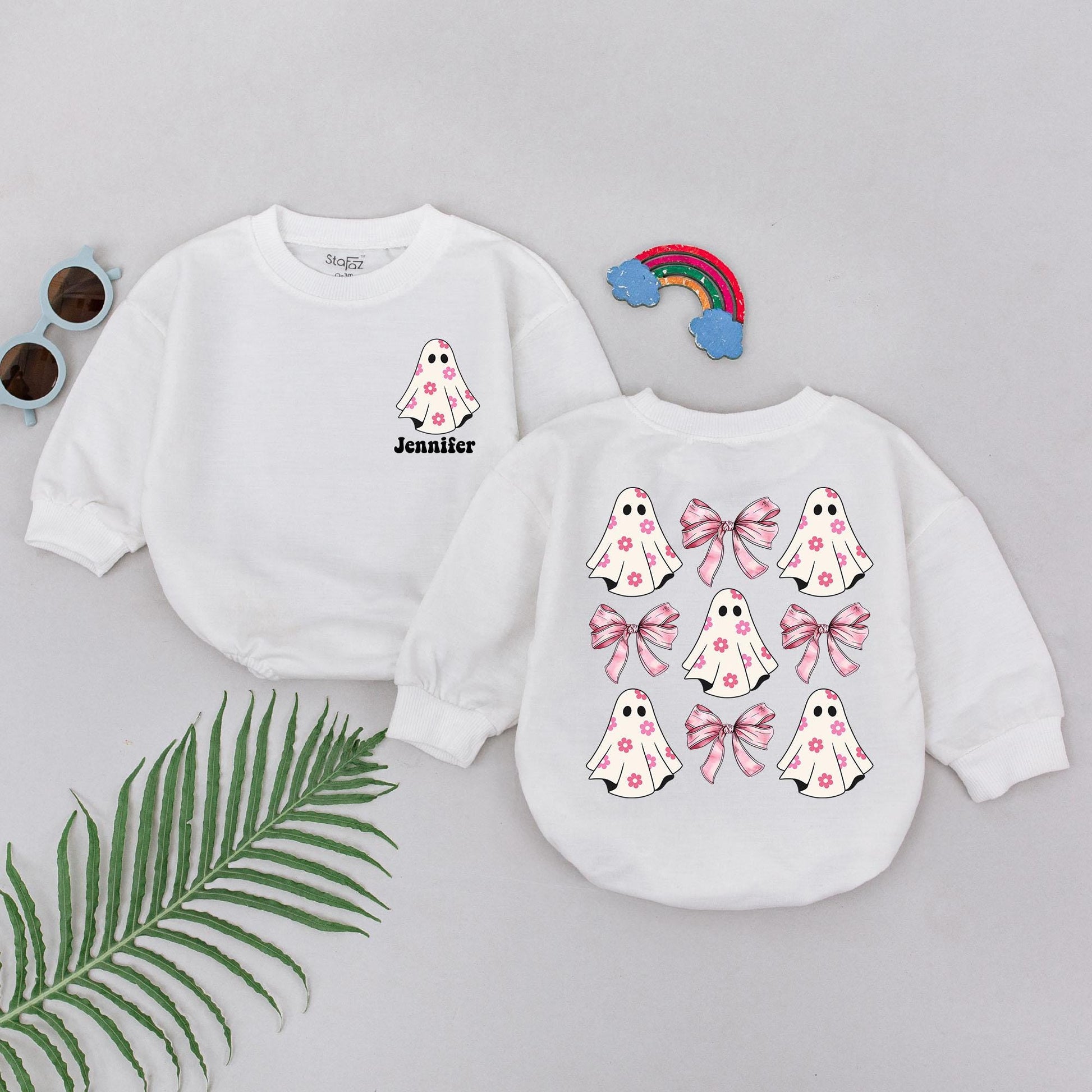 Baby's First Halloween Romper: Personalized Spooky Boo Outfit