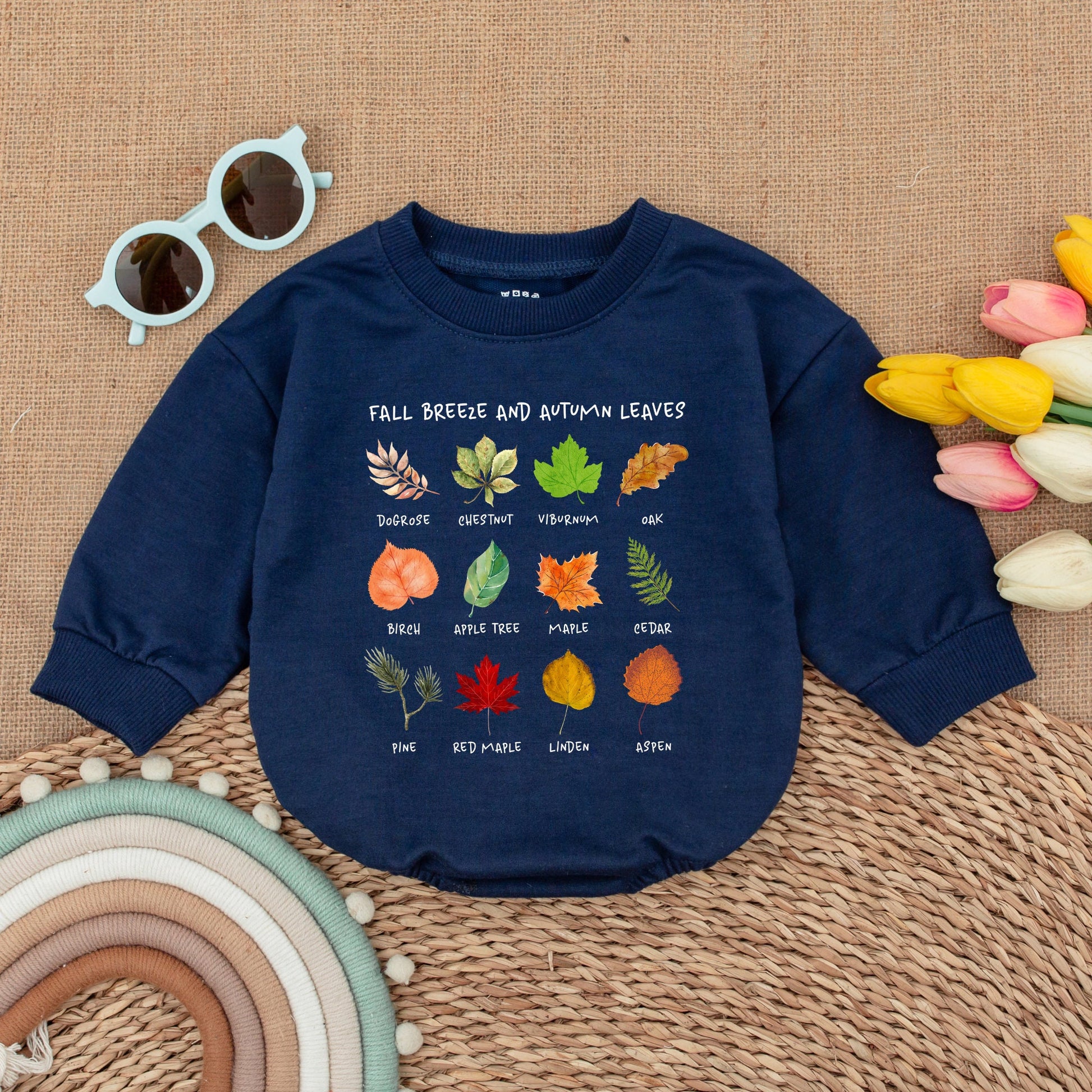 Autumn Retro Baby Romper: Thanksgiving & Fall Bodysuit Gift
