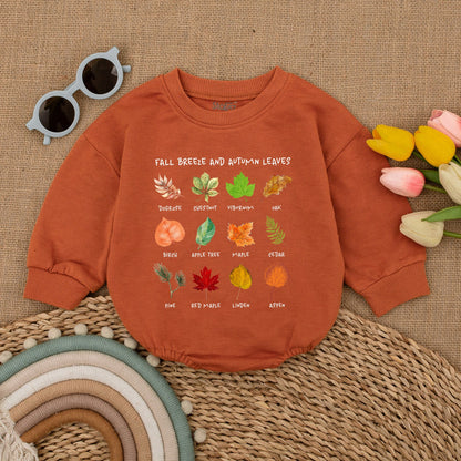 Autumn Retro Baby Romper: Thanksgiving & Fall Bodysuit Gift
