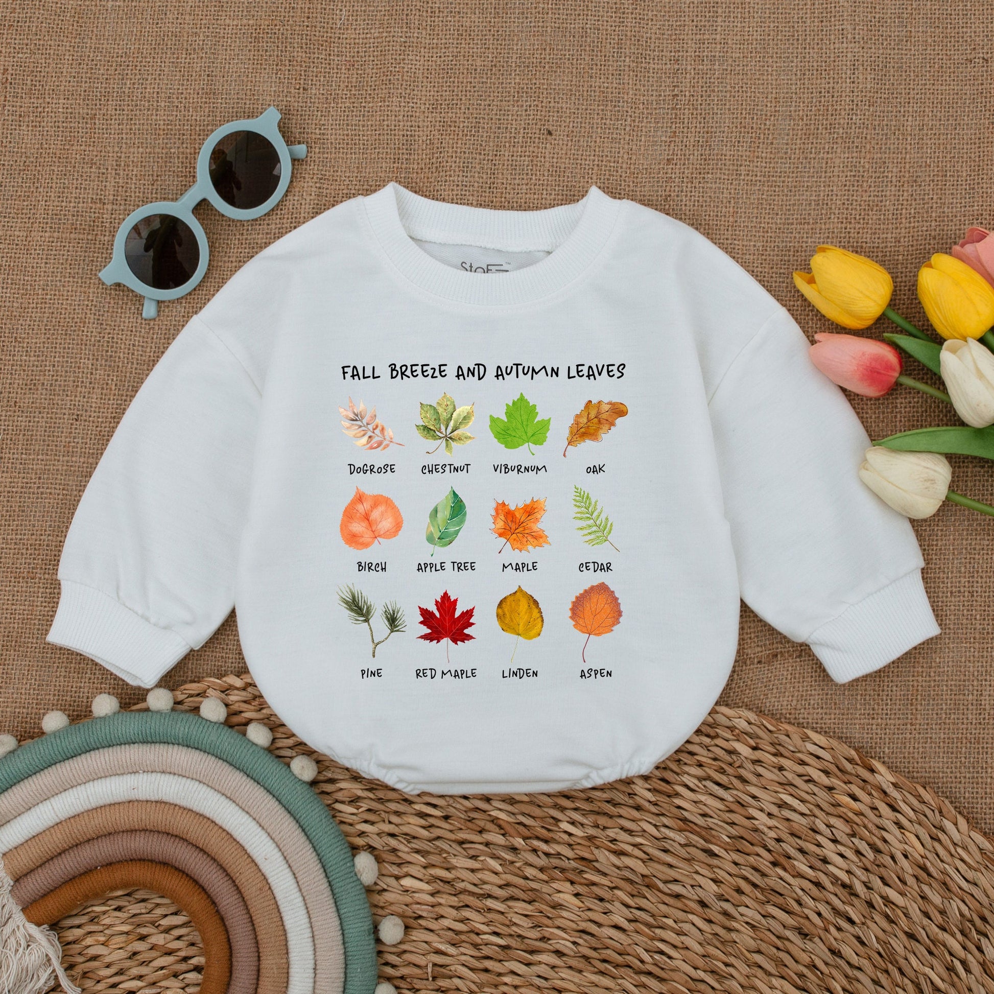 Autumn Retro Baby Romper: Thanksgiving & Fall Bodysuit Gift