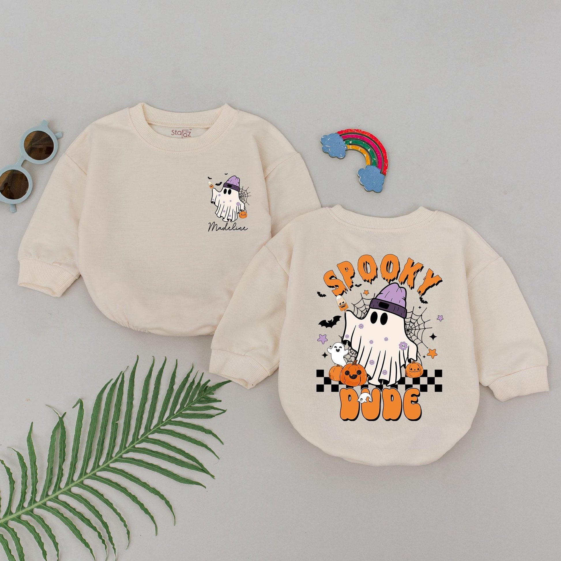 Spooky Dude Romper: First Birthday & Baby Shower Halloween Gift
