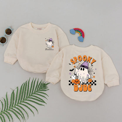 Spooky Dude Romper: First Birthday & Baby Shower Halloween Gift