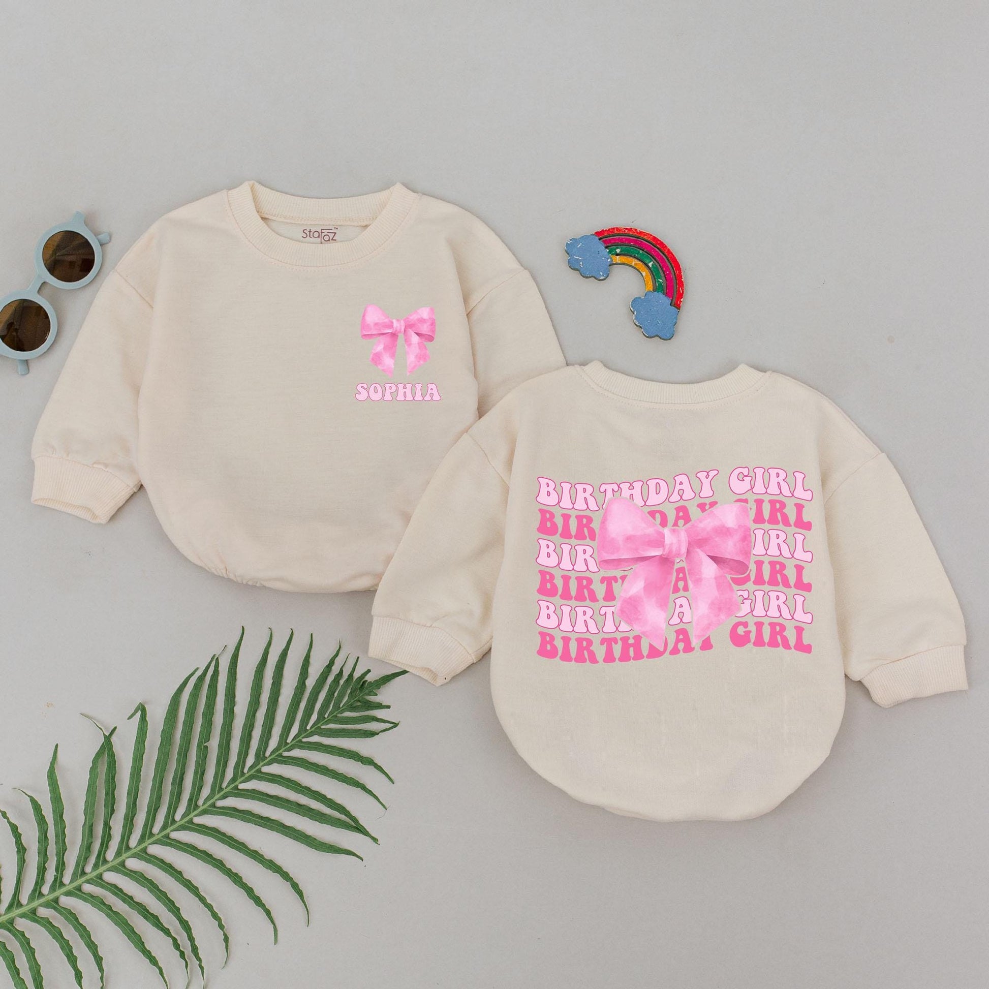First Birthday Girl Romper, Personalized Halloween Baby Bodysuit
