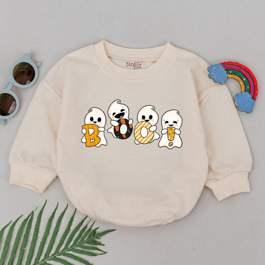 Baby’s First Halloween Ghost Romper – Cute Newborn Spooky Outfit
