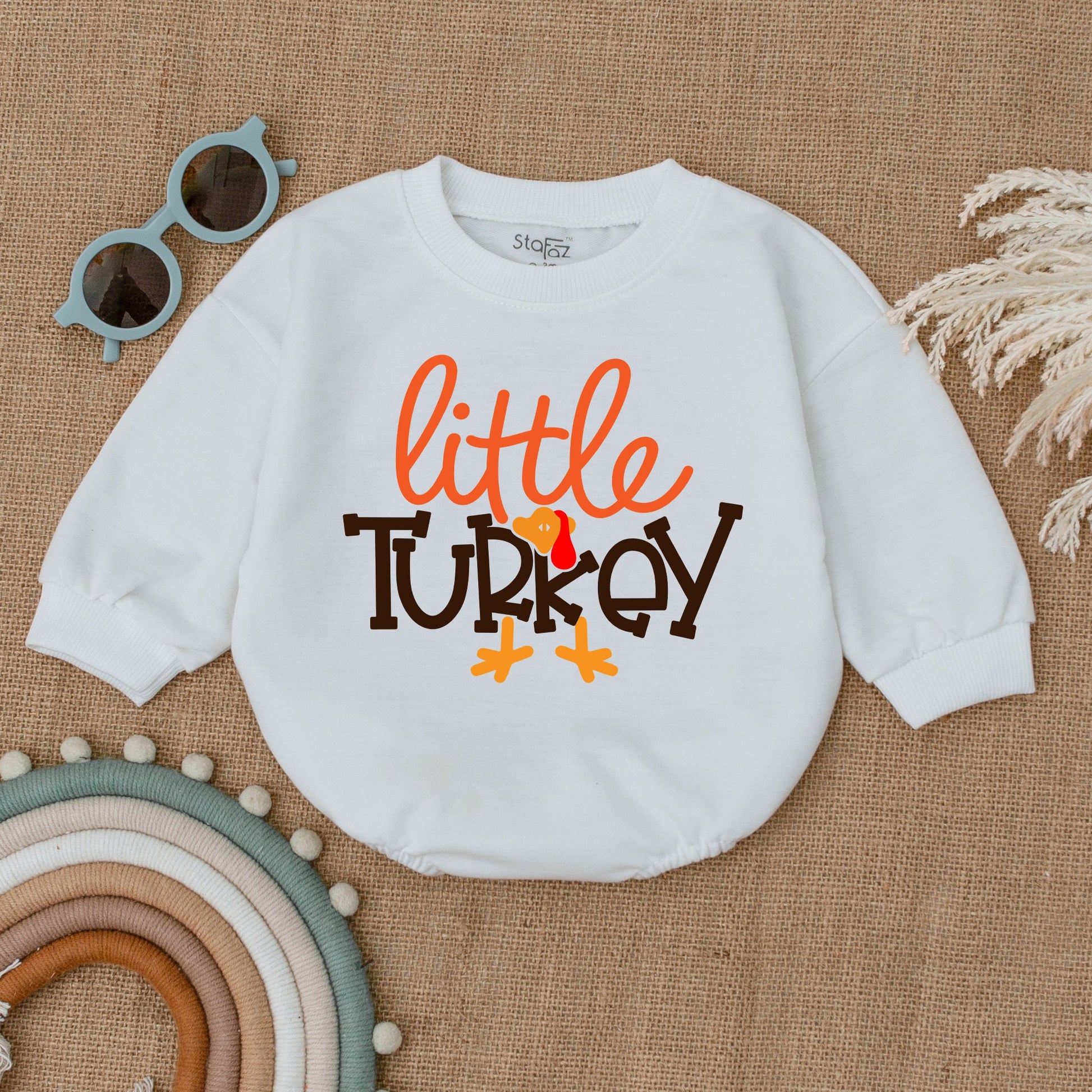 Thanksgiving Baby Romper, Fall Pumpkin Bodysuit, Baby Shower Gift