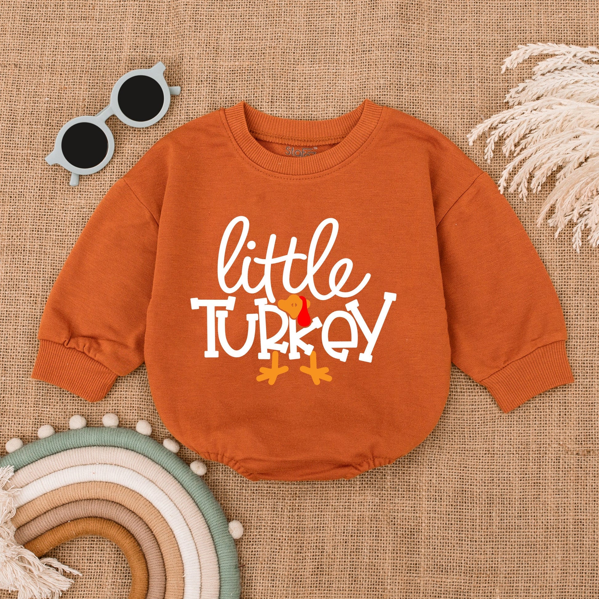 Thanksgiving Baby Romper, Fall Pumpkin Bodysuit, Baby Shower Gift