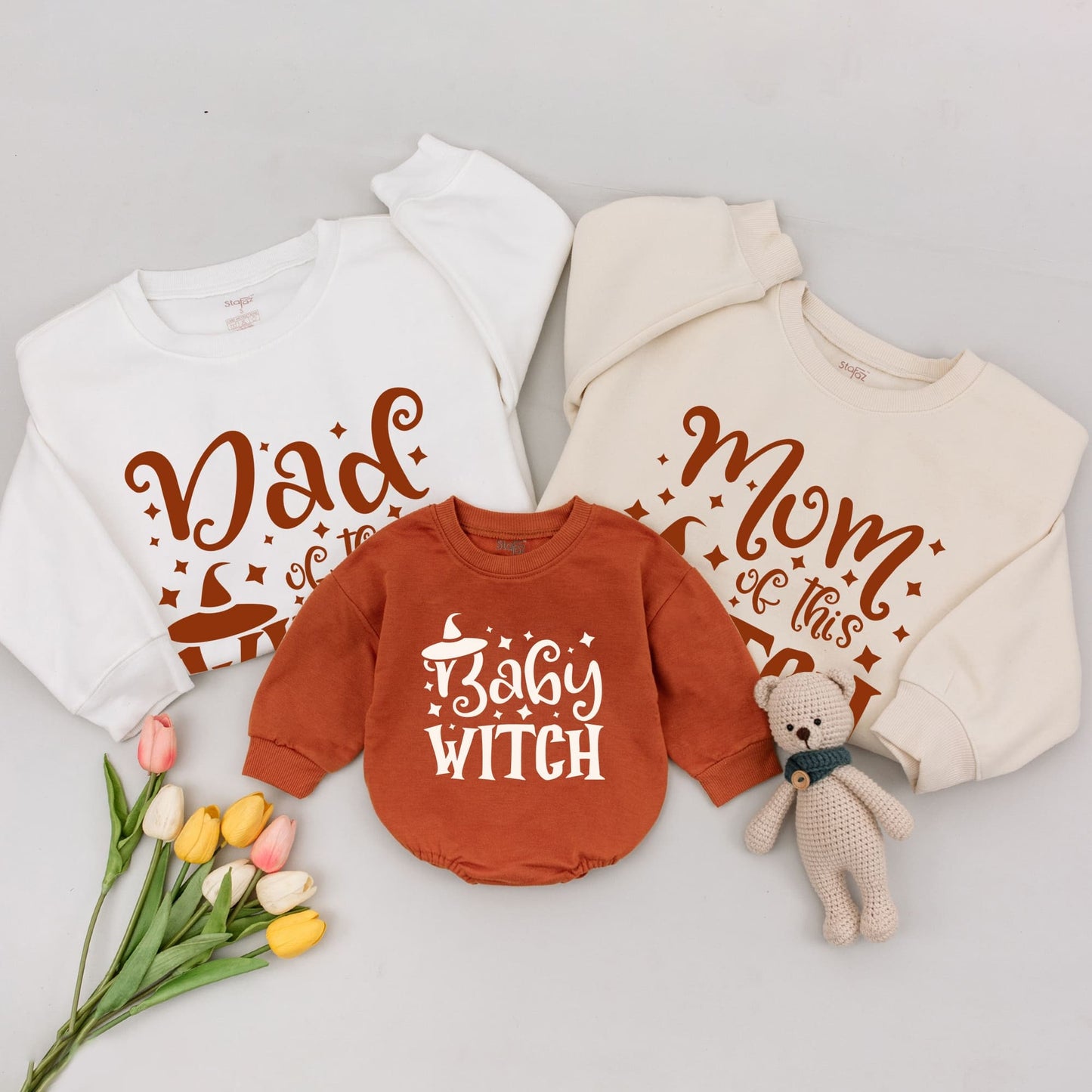 Matching Halloween Sweatshirt: Family, Mommy & Me, Witch & Wizard