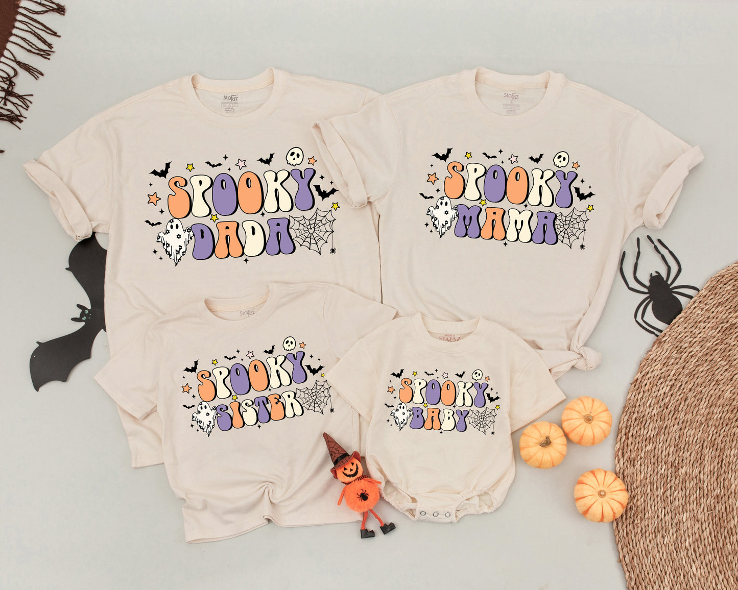 Spooky 1st Birthday Matching Shirts for Family Halloween Celebration