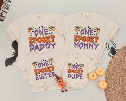 Spooky Family Matching Shirts, Retro Halloween Costume Outfits