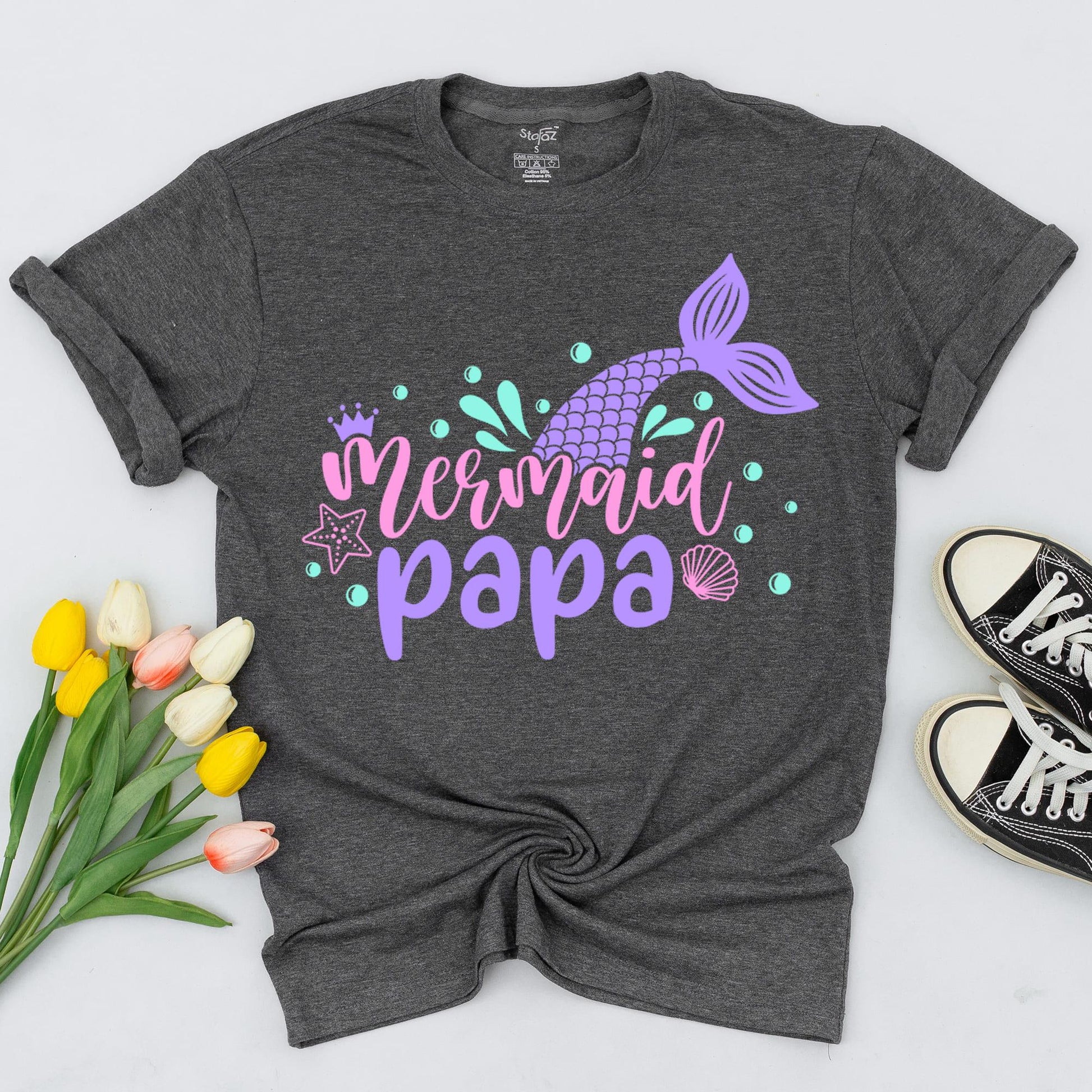 Mermaid Family Birthday Tops, Personalized 1st Birthday Sea Outfit