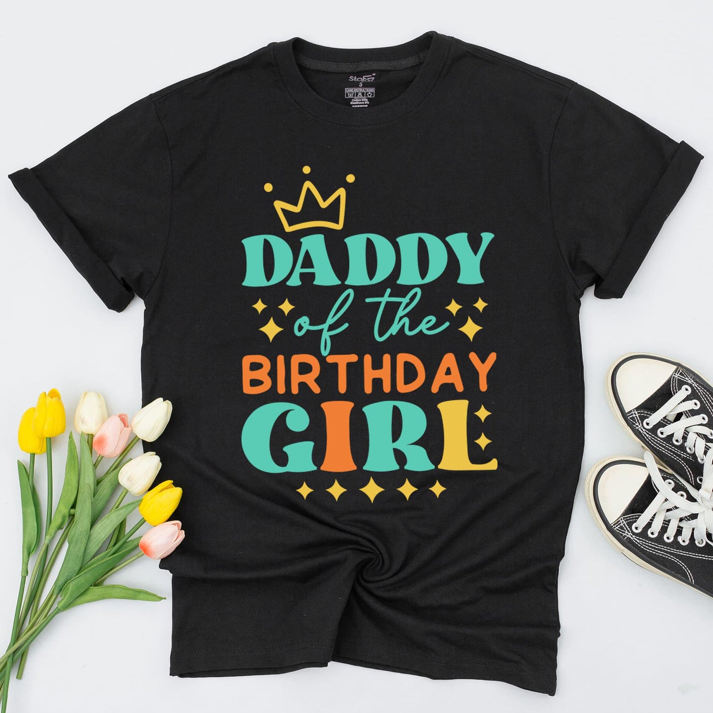 Boho Retro Family Birthday Tees: Colorful 1st Birthday Set