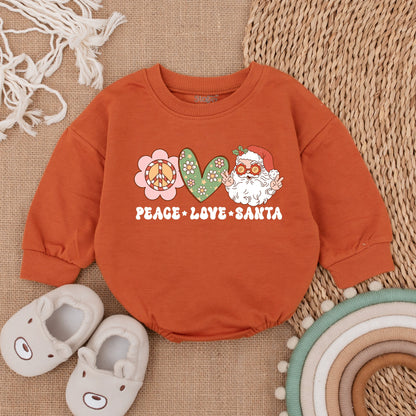 Festive Baby Christmas Romper – Cozy Long Sleeve First Holiday Outfit 