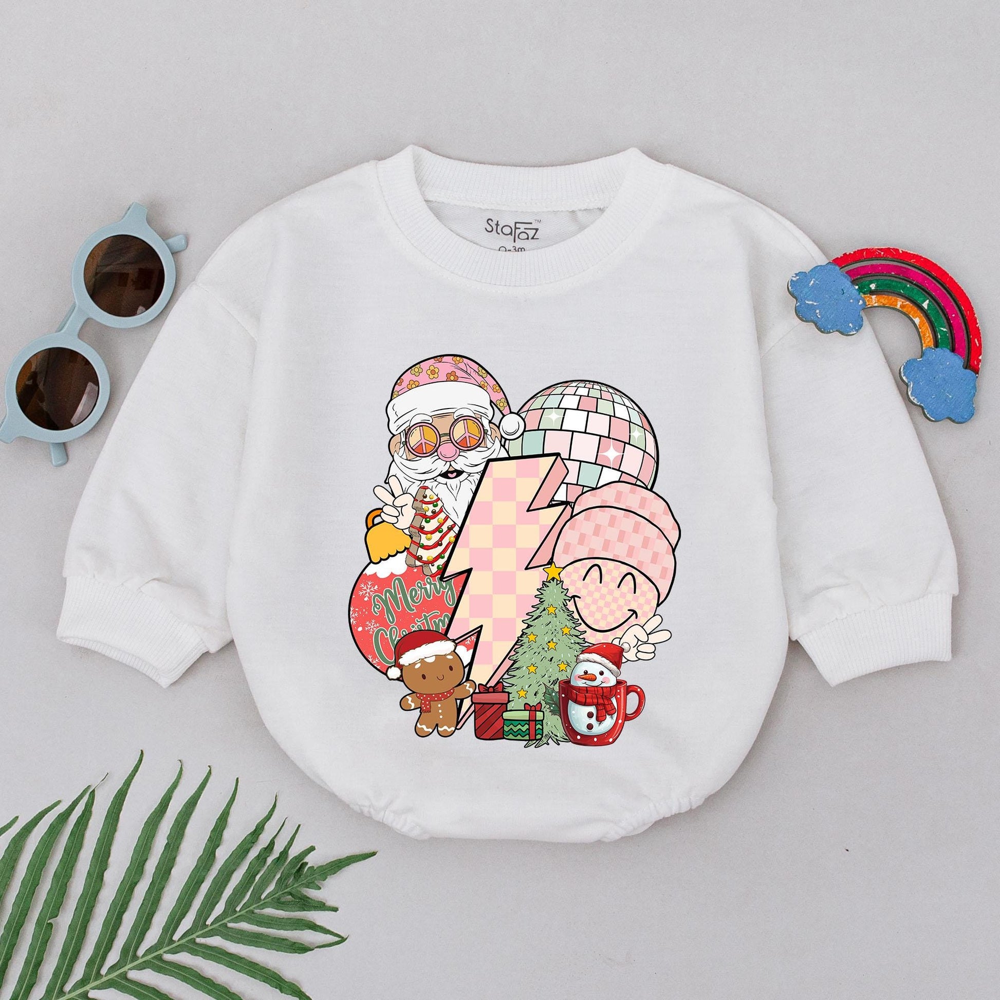 Groovy Xmas Baby Romper & Gift | Newborn & Mommy Matching Outfits