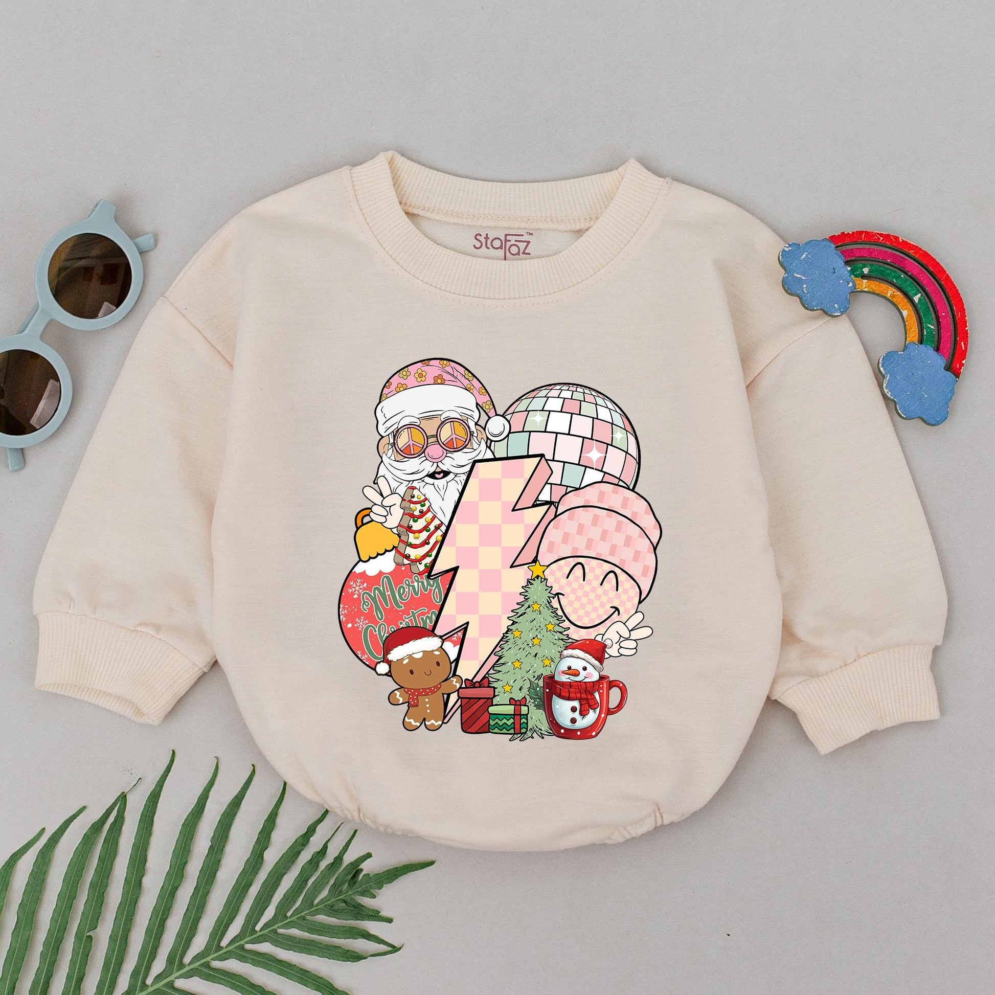 Groovy Xmas Baby Romper & Gift | Newborn & Mommy Matching Outfits