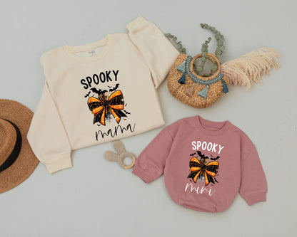 Matching Vintage Ghost Sweaters for Spooky Halloween Family Fun