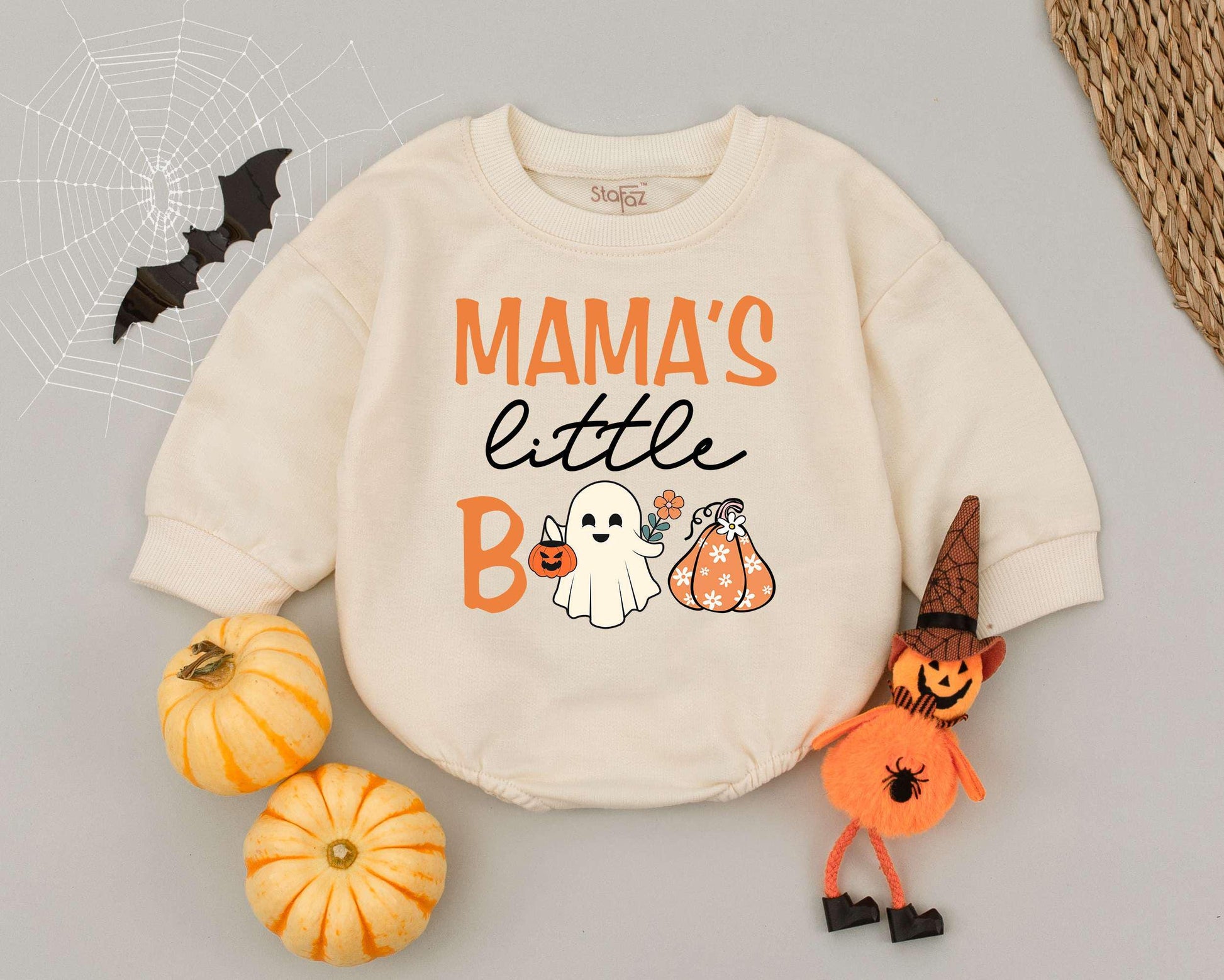 Baby Boo Romper: Cute Newborn Halloween Outfit & Toddler Sweatshirt