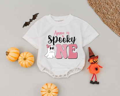 My First Halloween Personalized Romper Spooky Boo Outfit Vintage Halloween Costume Baby Girl Boy Spooky Dude Outfit Fall Romper Pumpkin Spice Clothes