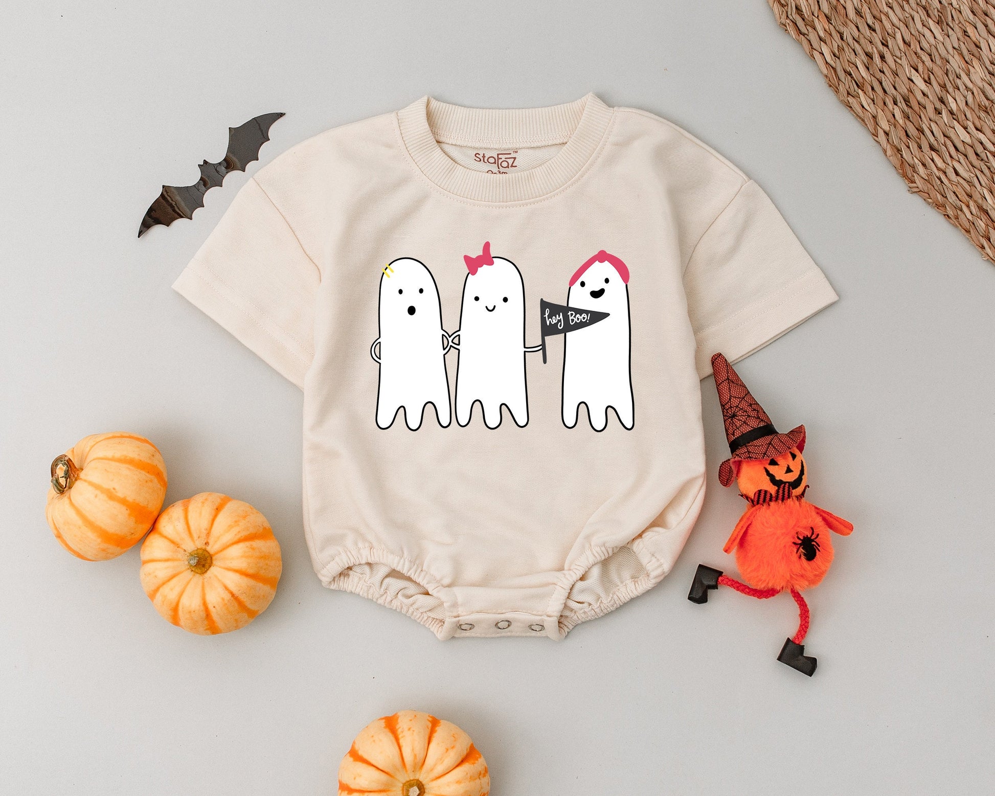 Spooky Boo Baby Romper: Halloween Ghost Outfit & Shower Gift