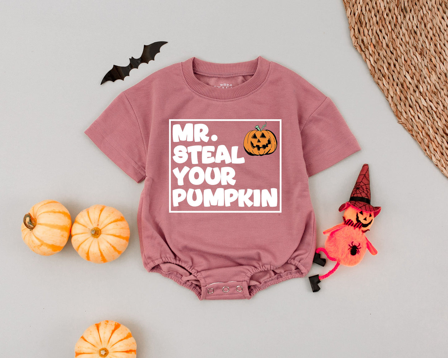 Pumpkin Spice Baby Romper: My 1st Halloween Retro Bodysuit