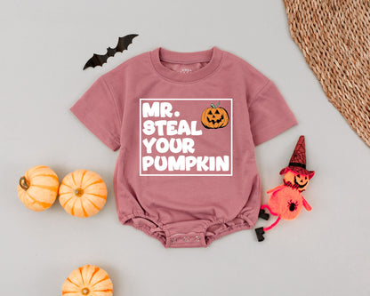 Pumpkin Spice Baby Romper: My 1st Halloween Retro Bodysuit