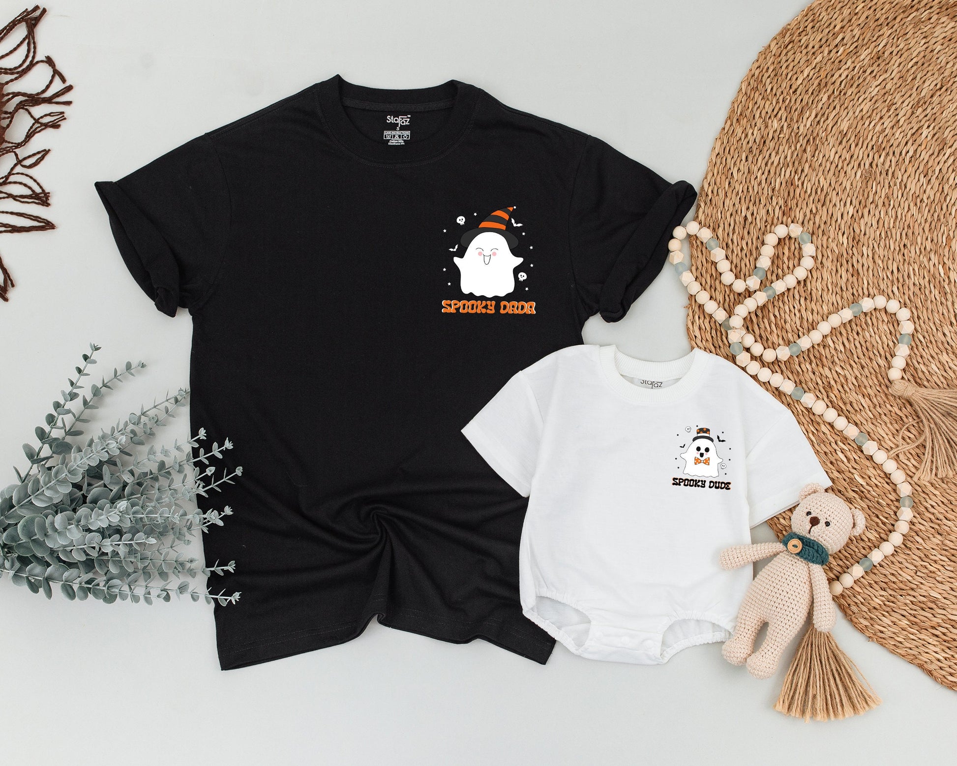 Matching Family Halloween Shirts | Retro Fall Outfits & Cute Ghost Tees