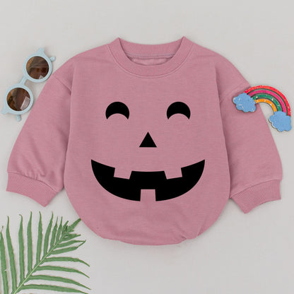 Adorable Pumpkin Romper for Baby Girls – Perfect Halloween Outfit