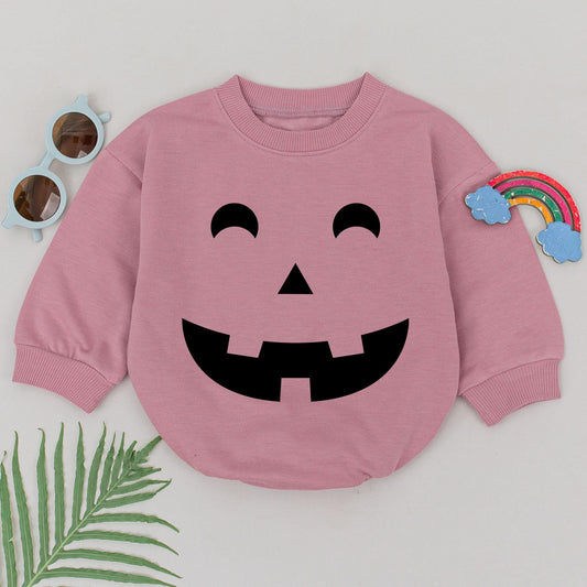 Adorable Pumpkin Romper for Baby Girls – Perfect Halloween Outfit