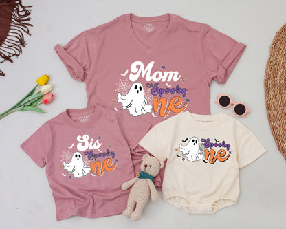 Vintage Ghost Family Shirts: Retro Halloween Birthday Outfit