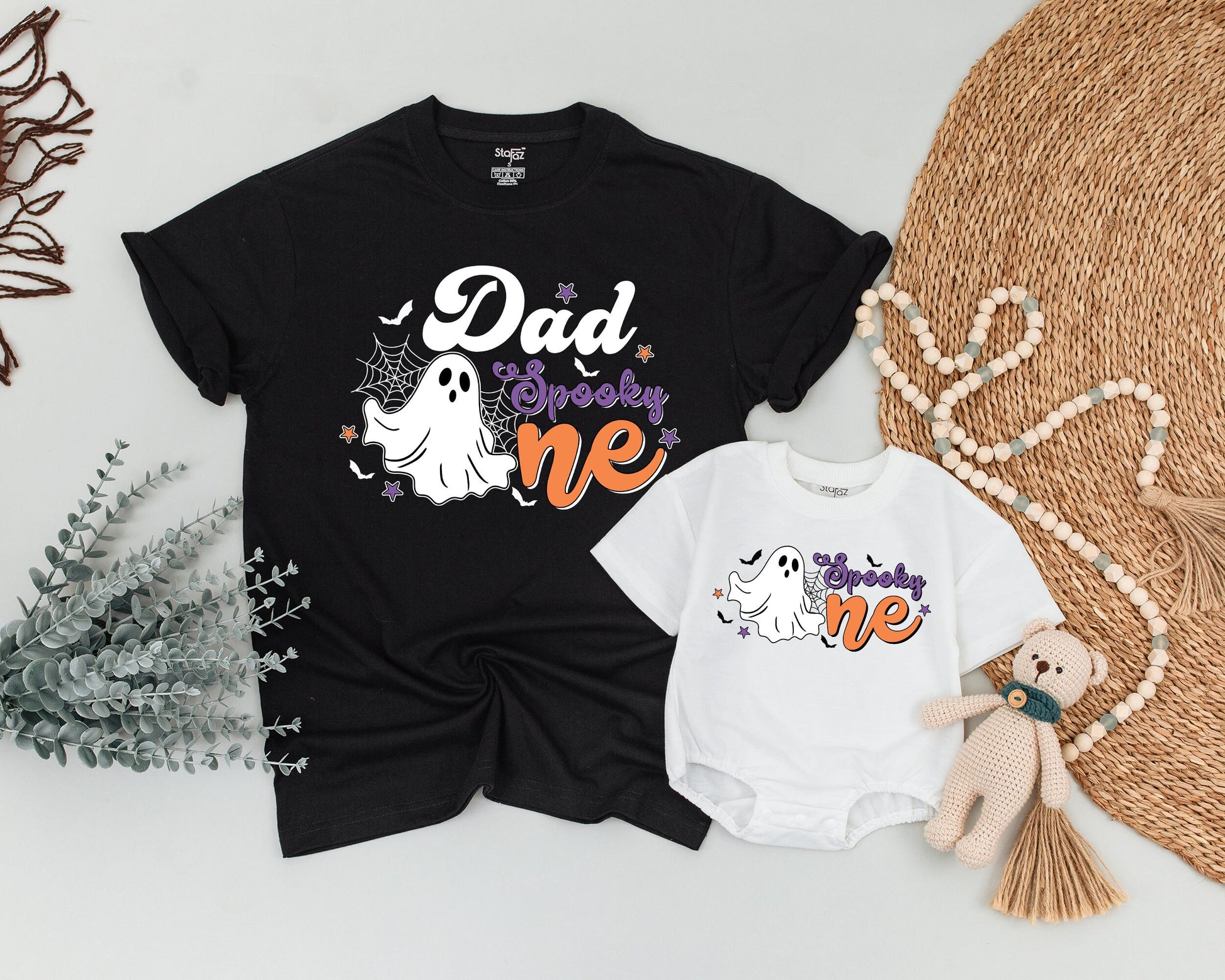Vintage Ghost Family Shirts: Retro Halloween Birthday Outfit