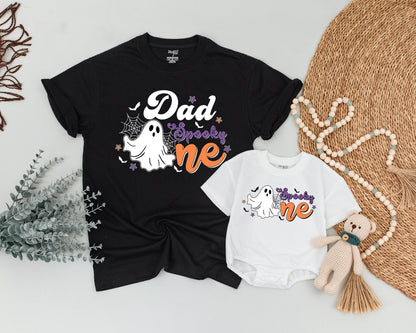 Vintage Ghost Family Shirts: Retro Halloween Birthday Outfit