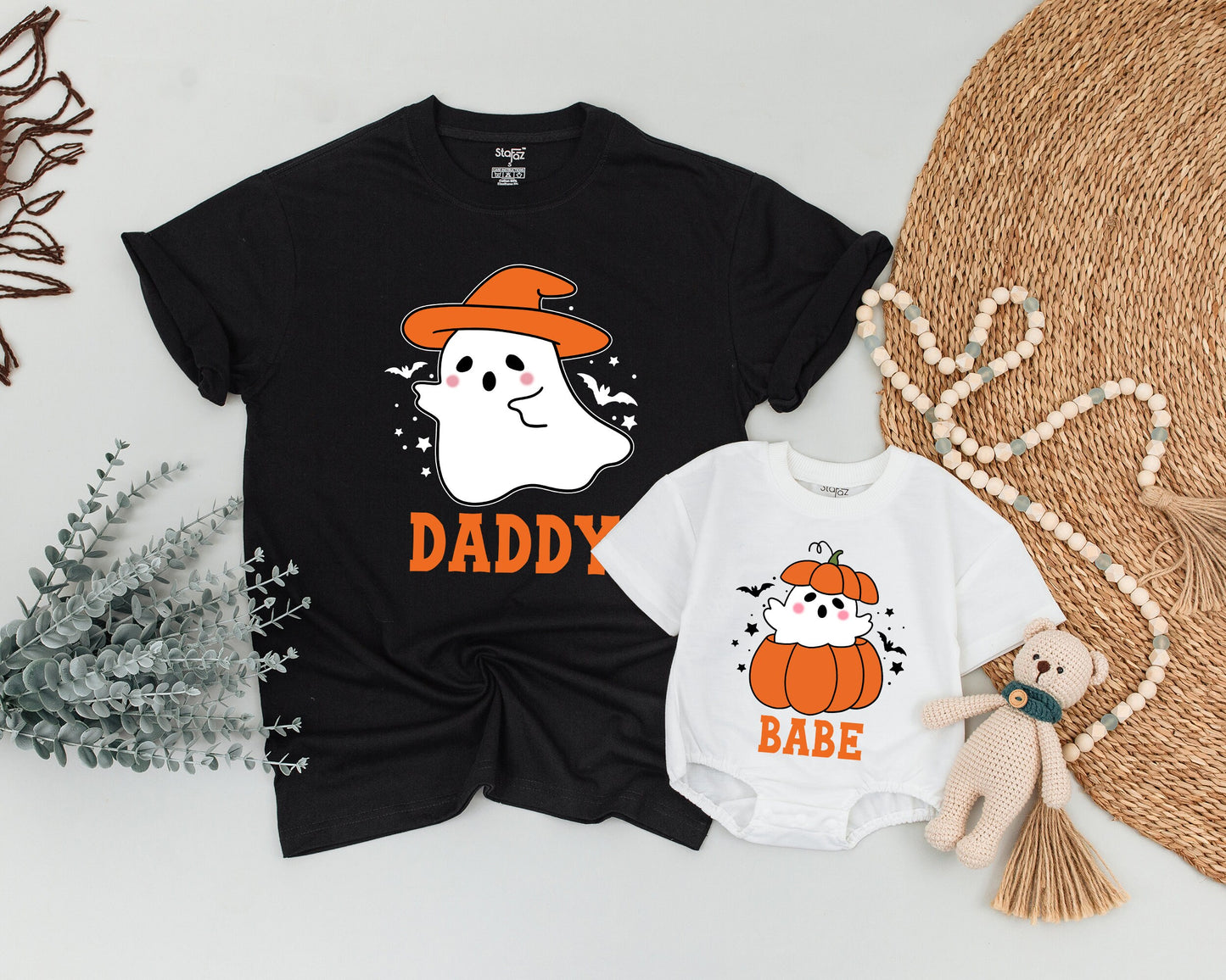 Matching Retro Halloween Ghost Shirts: Family, Mommy & Me Outfits