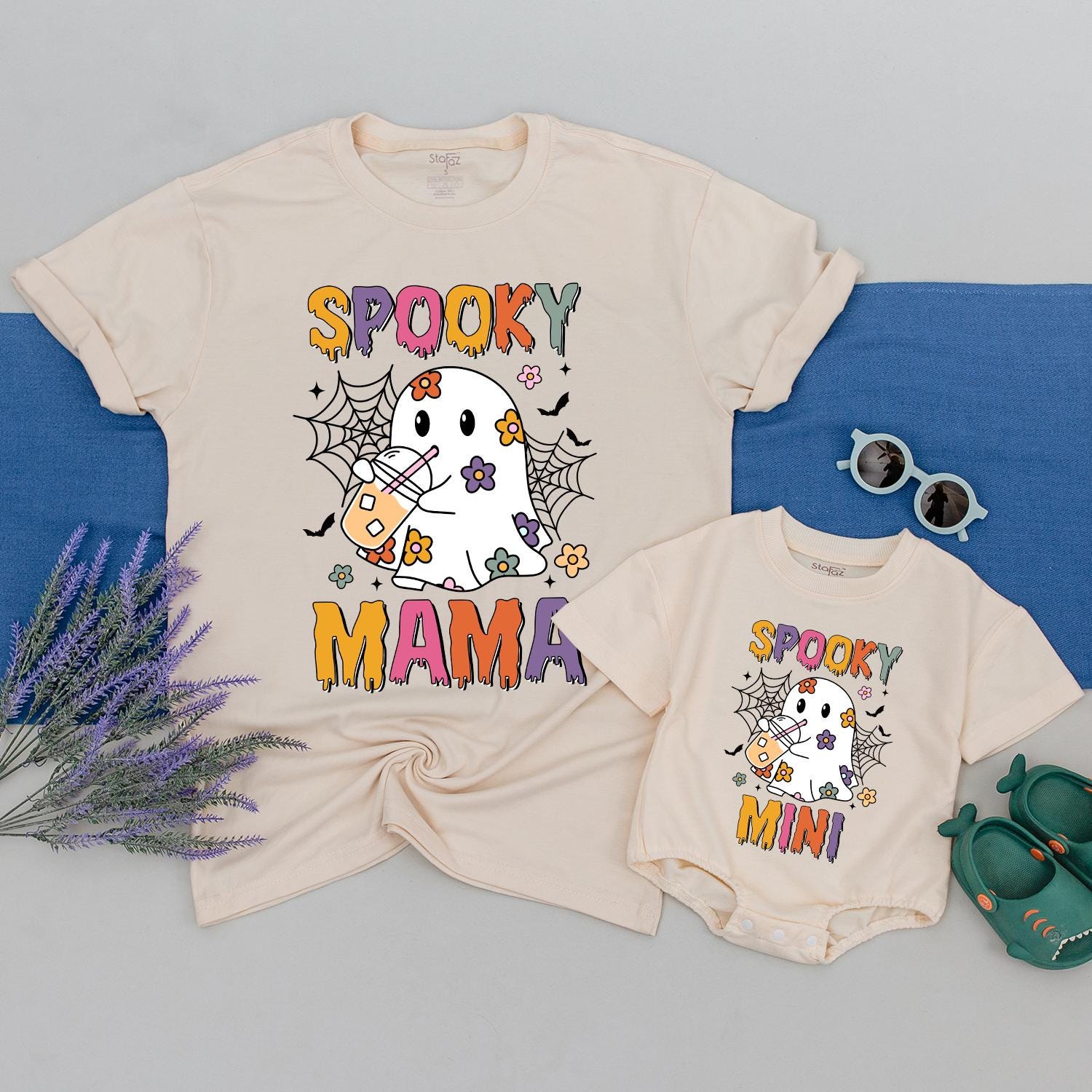 Matching Halloween Sweatshirts for Mom and Kids, Spooky Fall Wear