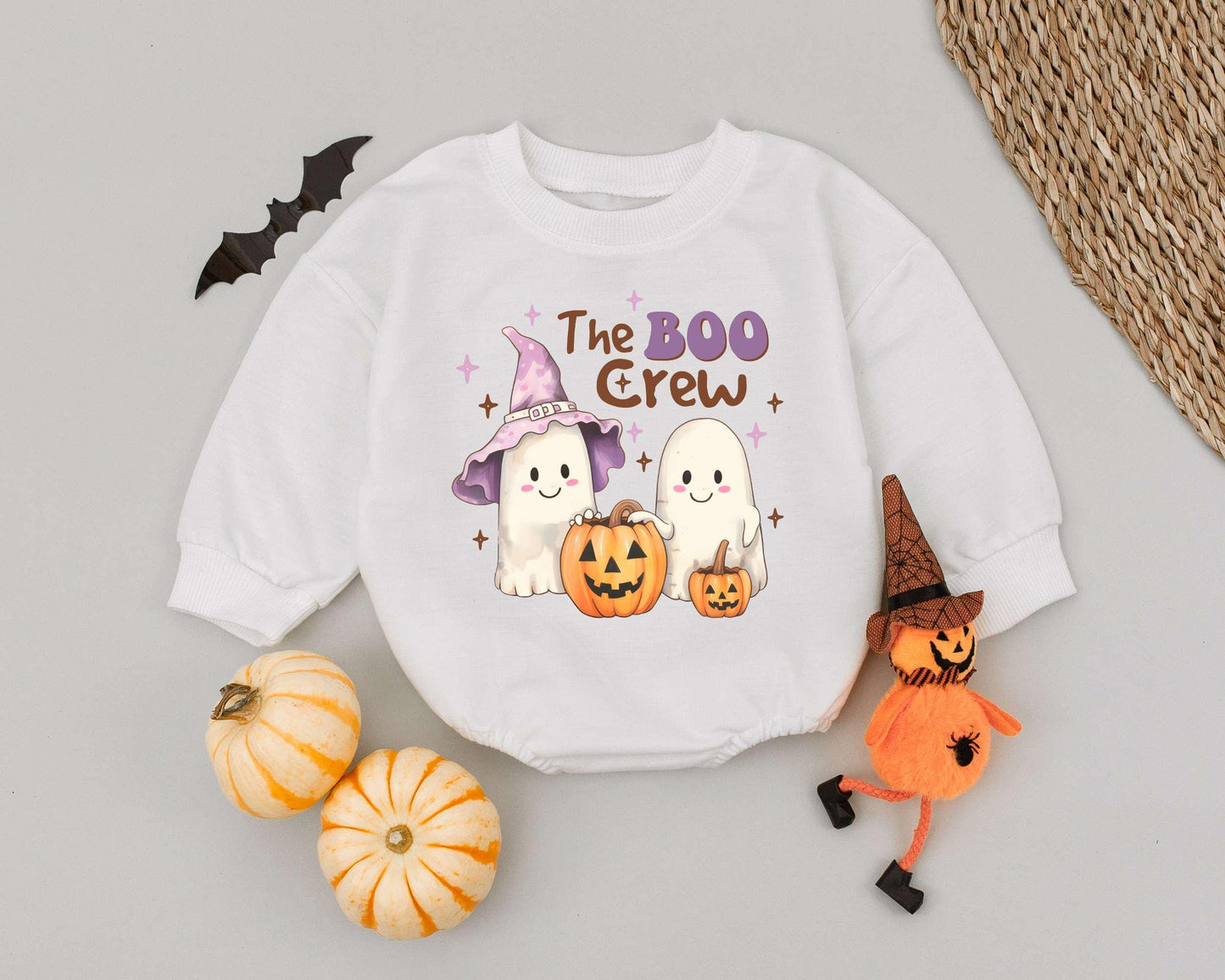 Spooky Boo Crew Romper: Funny Halloween Outfit for Babies & Toddlers 