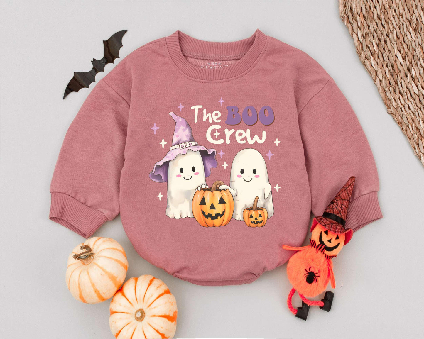 Spooky Boo Crew Romper: Funny Halloween Outfit for Babies & Toddlers 