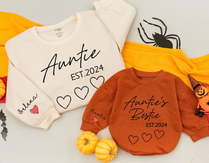 Personalized Auntie & Niece Sweatshirt - Perfect Gift for Any Occasion