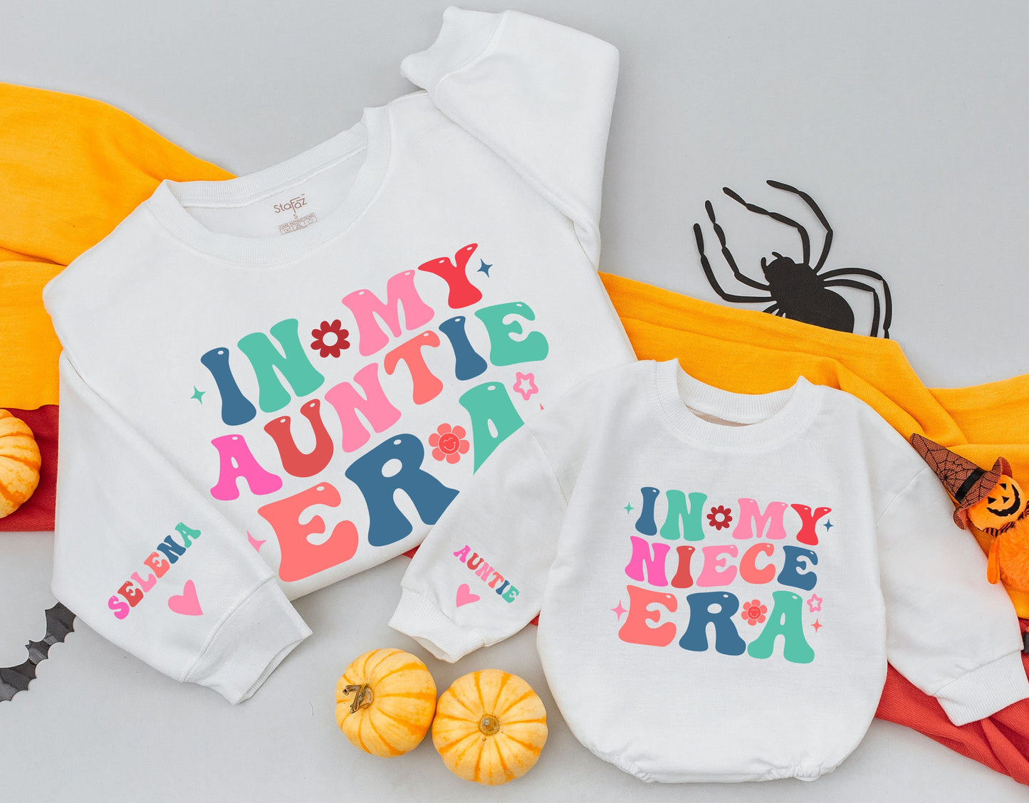 Auntie and Me Retro Sweatshirts: Boho Gifts for Cool Aunties