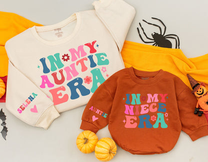 Auntie and Me Retro Sweatshirts: Boho Gifts for Cool Aunties