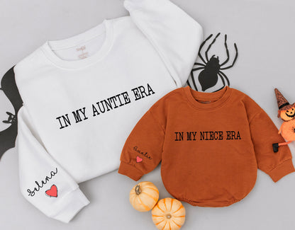 "Auntie and Me Retro Sweatshirt | Trendy Matching Outfits Gift"