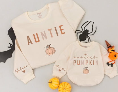 Auntie & Niece Pumpkin Fall Sweatshirts - Cute Matching Outfits