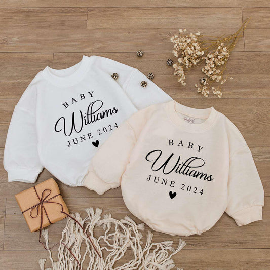 Personalized Coming Soon Baby Bodysuit, Gender Neutral Gift