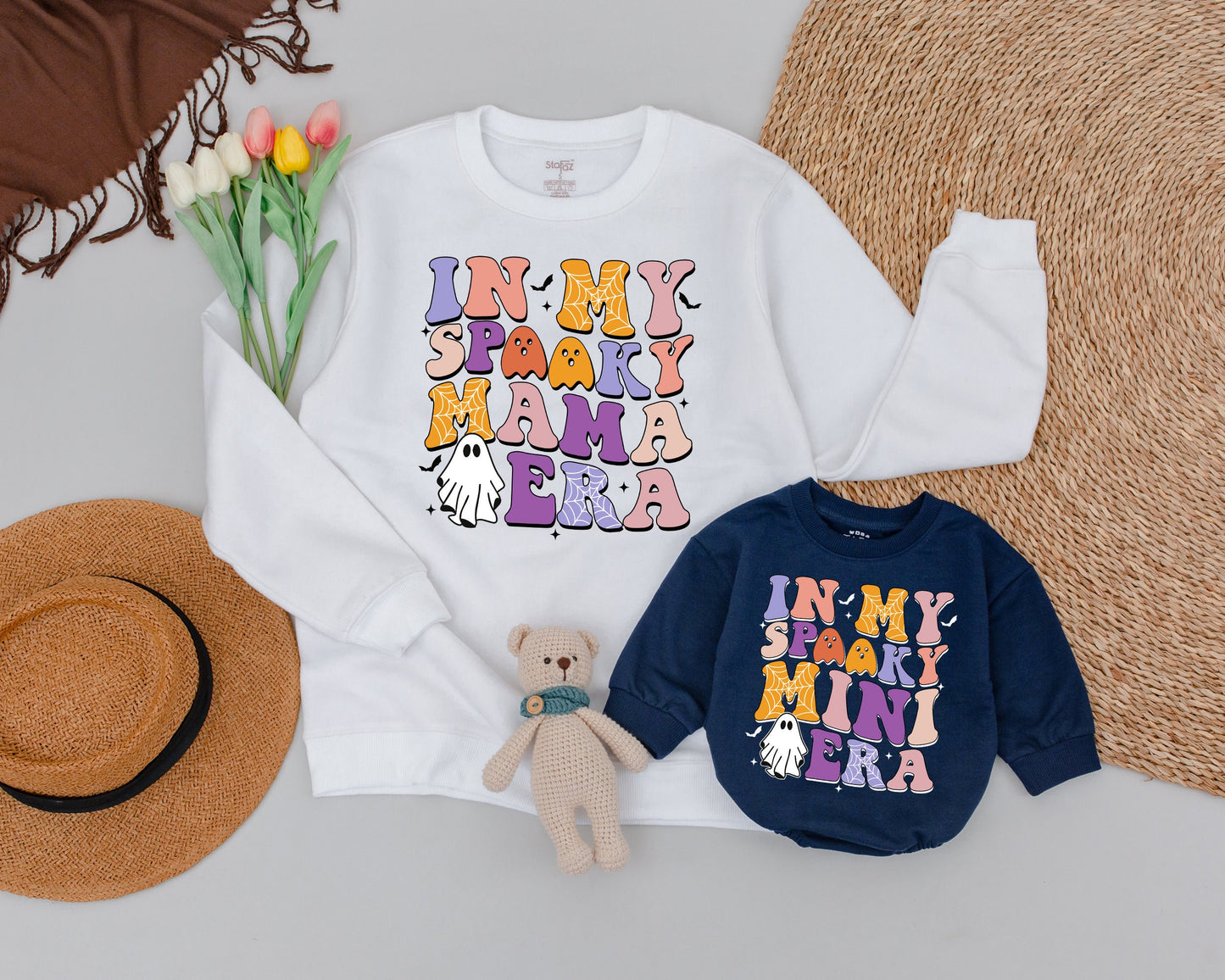 Matching Spooky Family Sweaters: Perfect for Halloween Celebrations