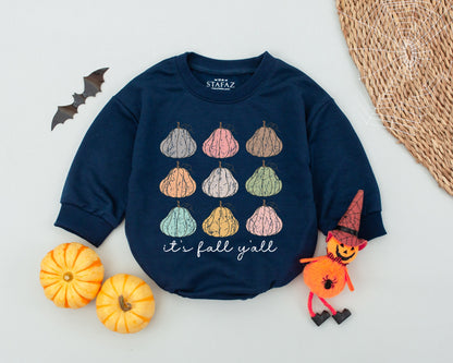 Little Pumpkin Thanksgiving Romper – Fall Baby Outfit, 1st Birthday