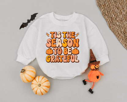 Festive Newborn Romper: Fall Baby Outfit, Thanksgiving & Halloween