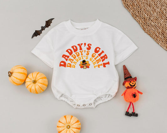Thanksgiving Bubble Romper for Baby - Fall Outfit & Baby Shower Gift
