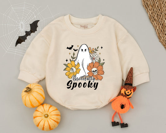 Adorable Ghost Baby Romper - 1st Halloween Outfit for Boys & Girls