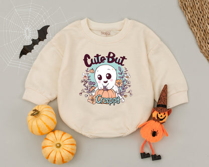 Spooky Cute Baby Romper: First Halloween Unisex Outfit, Retro Fun