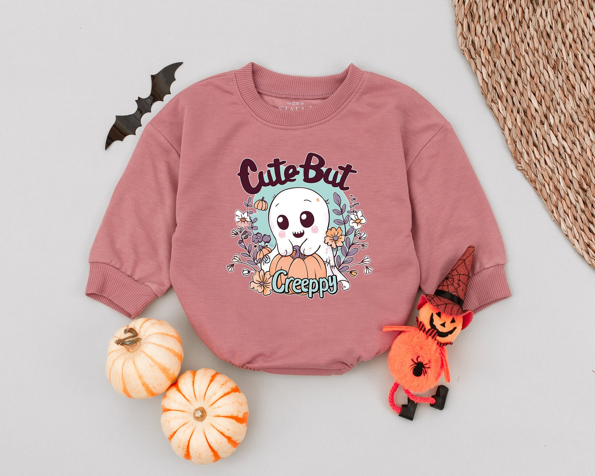 Spooky Cute Baby Romper: First Halloween Unisex Outfit, Retro Fun